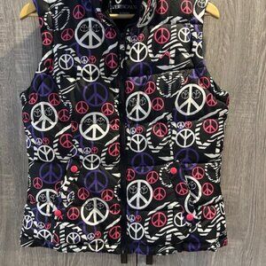 Woment\'s /Girls Vertical 9 Peace Sign Vest